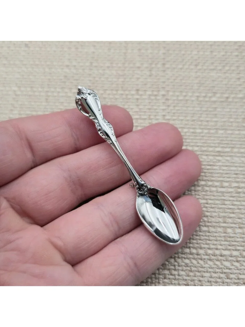 Vintage Towle Sterling Silver Miniature Spoon Pin Brooch A8062